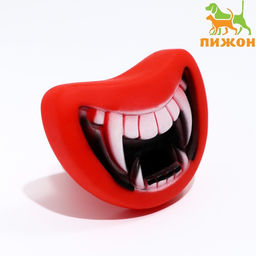 Игрушка пищащая Вамп для собак, 8,5 х 7 см, красная