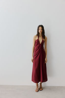 Vestido halter de sat?n - H&m фото 5