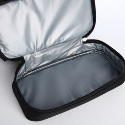 Косметичка - несессер дорожная на молнии, с ручкой, с отделами, чёрная - Simaland фото 4