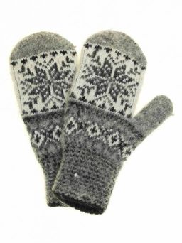 Варежки детские "Снежинка" с вставкой 0803-6