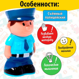 Машинка на пульте управления Полиция, радиоуправление, работает от батареек, МИКС - Simaland фото 4