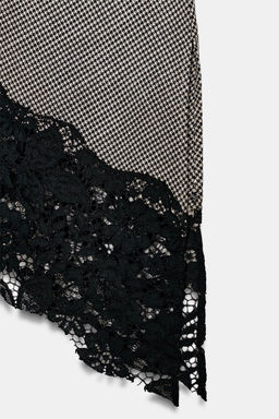 HOUNDSTOOTH LACE TOP