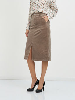 юбка из хлопка с разрезом - Glenfield фото 3