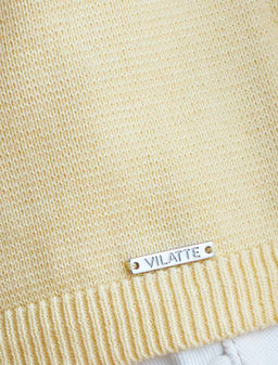 Кардиган c коротким рукавом вязаный из хлопка с акрилом