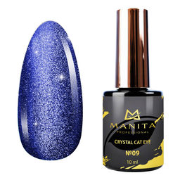 Manita Professional Гель-лак для ногтей с эффектом кошачьего глаза / Crystal Cat Eye №09, 10 мл  фото 2