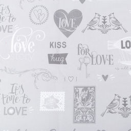 Скатерть Этель Love 180х147 см, 100% хлопок, саржа 190 гр/м2  фото 3