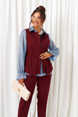 Костюм Beautiful Free 6440 марсала+голубой