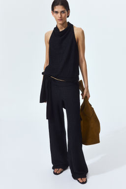 Top efecto arrugado con escote drapeado - H&m фото 7