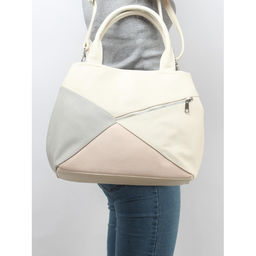 Сумка женская искусственная кожа ADEL-317/ММ, 1 отд, плечевой ремень, бежевый 259302 - Adelia фото 5