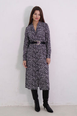 Платье-рубашка с английским воротником принт - Martichelli фото 89