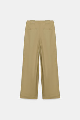 PANTAL?N BARREL PINZAS / Khaki - Zara фото 10