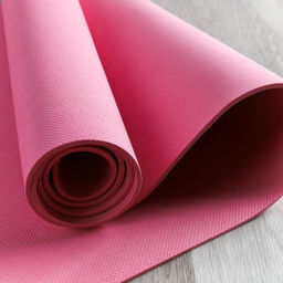 Коврик для йоги и фитнеса спортивный гимнастический EVA 4мм. 173х61х0,4 цвет: розовый / YM-EVA-4P / уп 24 - Галеонтрейд фото 2