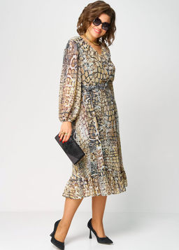Платье EVA GRANT 7327А рептилия