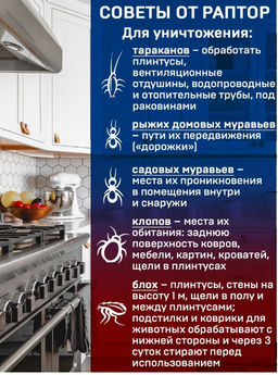 Раптор Тотал (Универсальный концентрат от ползающих насекомых) 50 мл  фото 4