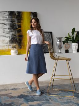 юбка ЛЕН С ВИСКОЗОЙ - Трика фото 3