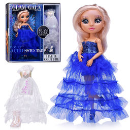 Модная кукла Glam Core, Анна в синем платье Glam Gala, 27 см