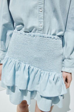 Falda nido de abeja en denim - H&m фото 6