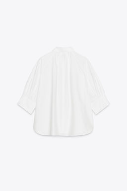PLEATED PUFFED SLEEVE SHIRT ZW COLLECTION