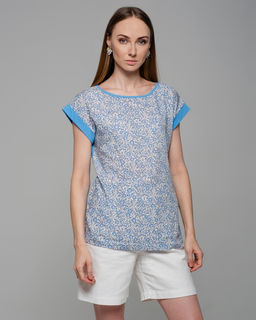 Футболка из штапеля с рукавом кимоно 13.20.2 - Elena sorti фото 3