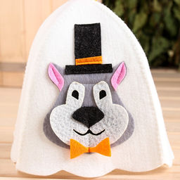 Шапка для бани с аппликацией сэр Волк - Simaland фото 2