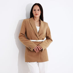 Ремень женский, ширина 2,2 см, пряжка металл, цвет белый - Simaland фото 3