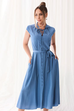 Платье Golden Valley 4934-3 серо-голубой  фото 2