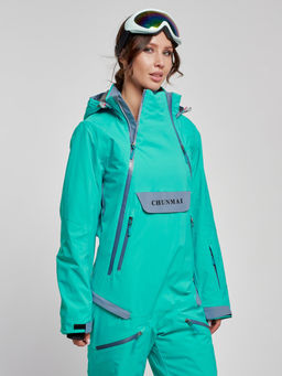 Горнолыжный комбинезон женский зимний зеленого цвета 2323Z - Mtforce фото 10