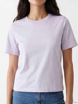 Bisiklet Yaka Kad?n Ti??rt