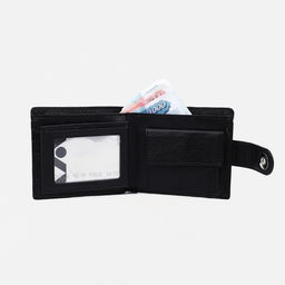 Портмоне мужское на магните, отдел для купюр, для карт, для монет, цвет черный - Simaland фото 5