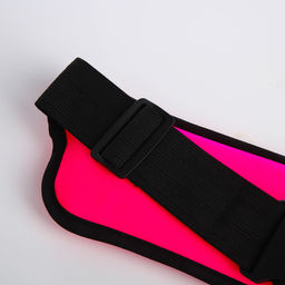 Сумка поясная на молнии, светоотражающие элементы, цвет розовый - Simaland фото 4