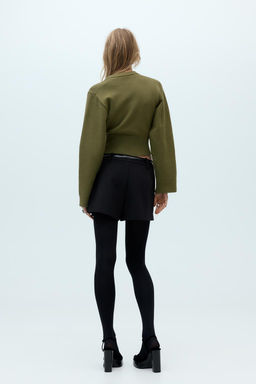 PLAIN KNIT SWEATER WITH WIDE SLEEVES - Zara фото 8