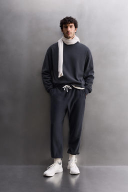 RELAXED FIT JOGGER TROUSERS - Zara фото 5