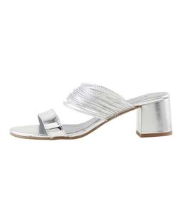 Шлепки, серебристые - Heine фото 2