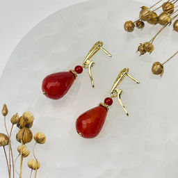 Серьги из Сердолика - Радуга самоцветов фото 3