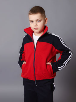 Спортивный костюм К036 Красный-Темно-Синий от фабрики Спортсоло