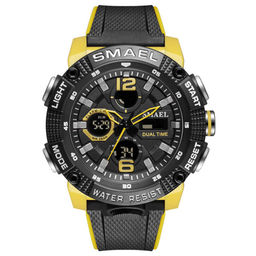 Часы наручные Smael электронные SM8039black-yellow
