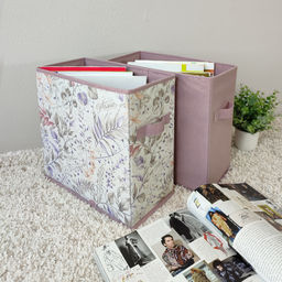 Короба стеллажные, 15*31*31 см, набор 4 шт., BOTANIC LILAC, шт - Valiant фото 5