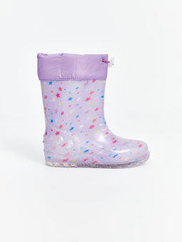 Bask?l? K?z ?ocuk Ya?mur Botu - Waikiki фото 2