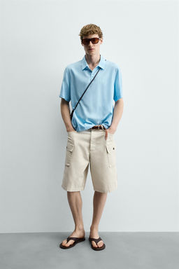 BERMUDA CARGO REGULAR FIT ESPIGA / Arena