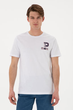 Erkek Bisiklet Yaka Beyaz Ti__rt Sepette S_rpriz _ndirim