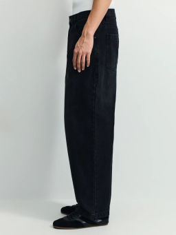 Джинсы baggy fit с эффектом стирки / Zarina фото 3