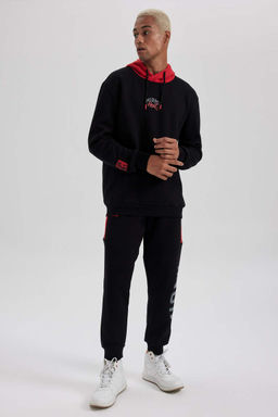 DeFactoFit NBA Miami Heat толстая толстовка с капюшоном обычного кроя  фото 5