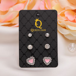 Пусеты 3 пары Сердце, цвет МИКС - Queen fair фото 6