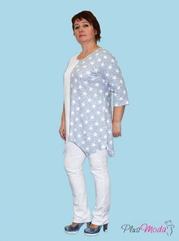 Туника Модель №15 размеры 52-64 - Plusmoda фото 7