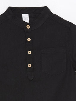 Hakim Yaka K?sa Kollu Basic Erkek ?ocuk G?mlek