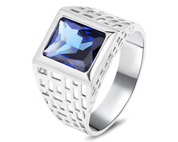 Кольцо, синт.сапфир, ТМК-1580