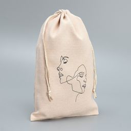 Цена за 5 шт. Мешок замшевый Лица, 16 24 см +/- 1.5 см - Дарите счастье фото 2