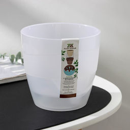 Кашпо для цветов со вставкой Plast-Avenue «Грация», 2 л, пластик, прозрачное