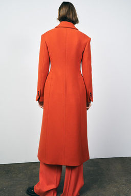 TAILORED WOOL BLEND COAT ZW COLLECTION - Zara фото 4