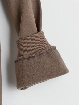 Bisiklet Yaka Nak??l? Erkek ?ocuk Kal?n Sweatshirt